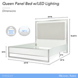 Marquee Cloud White Panel Bed - Ornate Home
