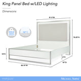 Marquee Cloud White Panel Bed - Ornate Home