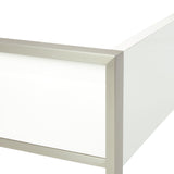 Marquee Cloud White Queen Panel Bed - Ornate Home