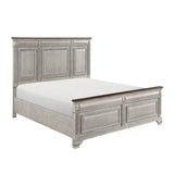 Marquette Brown/Gray Eastern King Bed - Ornate Home