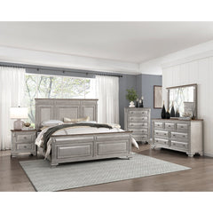Marquette Brown/Gray Eastern King Bed - Ornate Home
