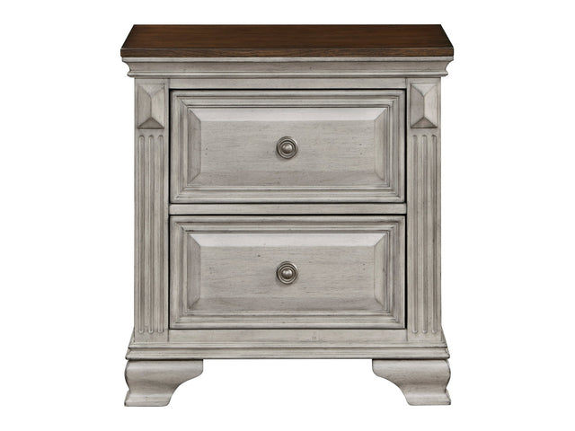 Marquette Brown/Gray Nightstand - Ornate Home
