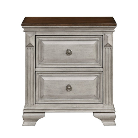 Marquette Brown/Gray Nightstand - Ornate Home