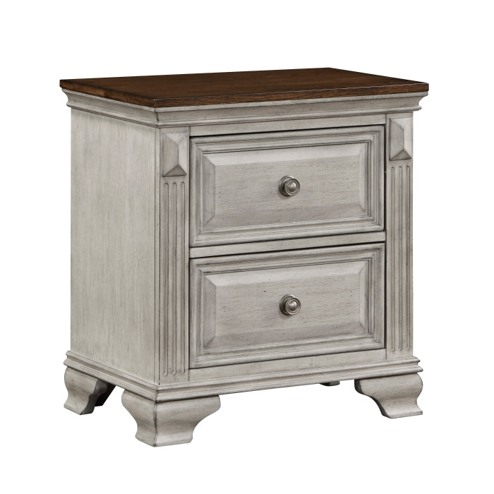 Marquette Brown/Gray Nightstand - Ornate Home
