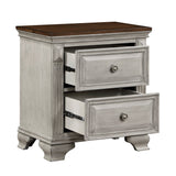 Marquette Brown/Gray Nightstand - Ornate Home