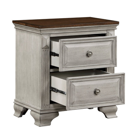 Marquette Brown/Gray Nightstand - Ornate Home