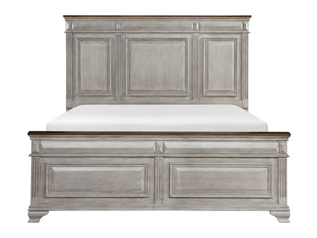 Marquette Brown/Gray Queen Bed - Ornate Home