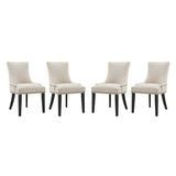 Marquis Beige Fabric Dining Chair (Set of 4) - Ornate Home
