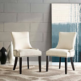 Marquis Beige Fabric Dining Side Chair (Set of 2) - Ornate Home
