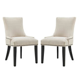 Marquis Beige Fabric Dining Side Chair (Set of 2) - Ornate Home