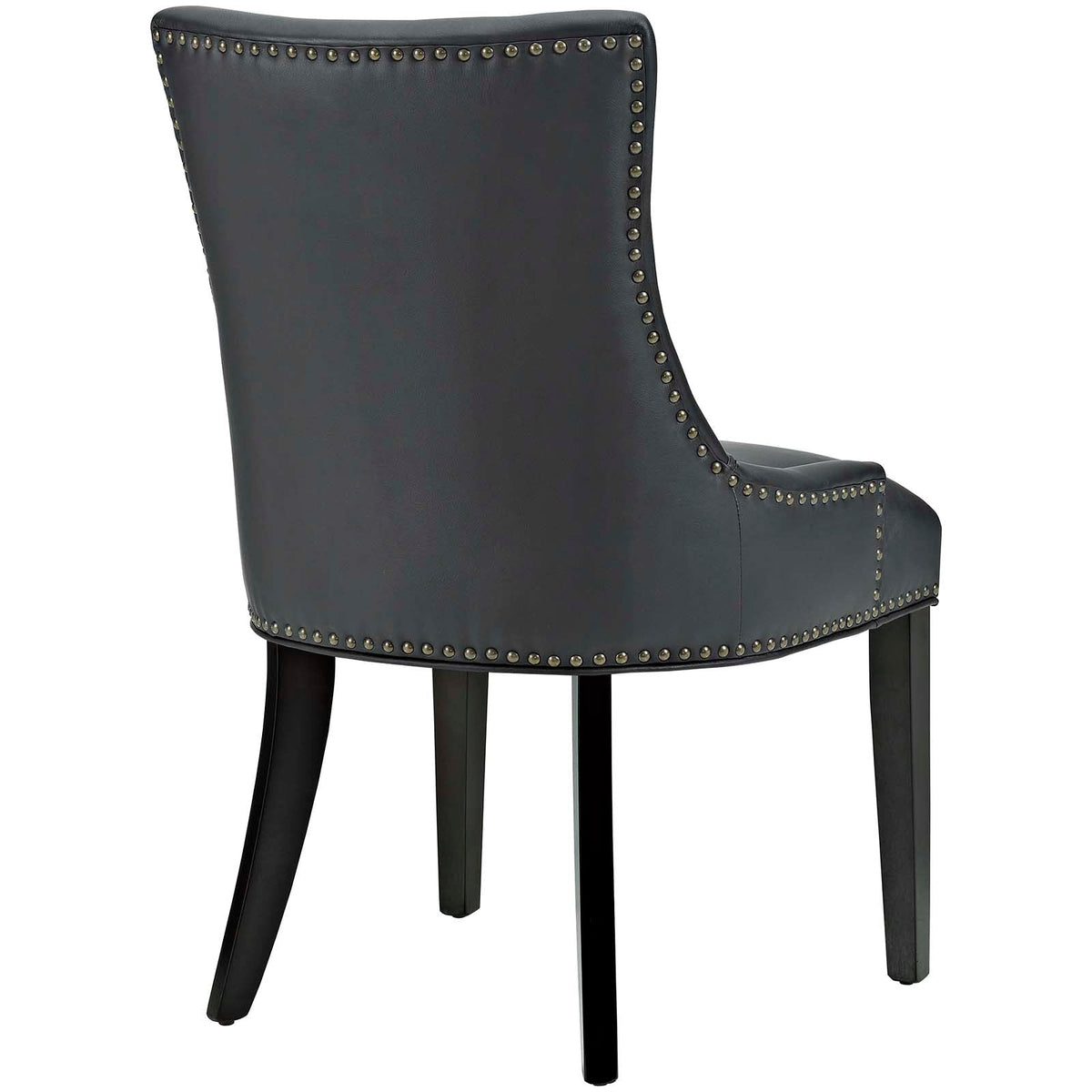 Marquis Black Faux Leather Dining Chair (Set of 2) - Ornate Home