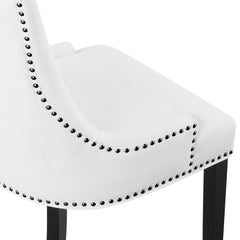 Marquis White Fabric Dining Chair - Ornate Home