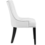 Marquis White Faux Leather Dining Chair (Set of 2) - Ornate Home