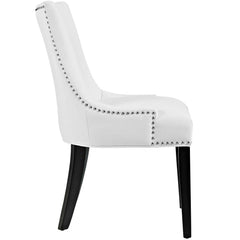 Marquis White Faux Leather Dining Chair (Set of 2) - Ornate Home