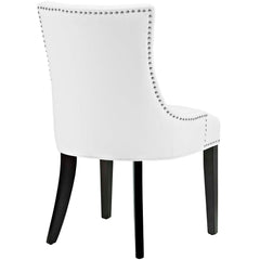 Marquis White Faux Leather Dining Chair (Set of 4) - Ornate Home