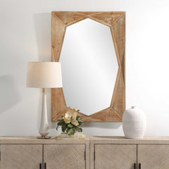 Marquise Woodtone Natural Wood Mirror - Ornate Home