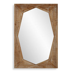 Marquise Woodtone Natural Wood Mirror - Ornate Home