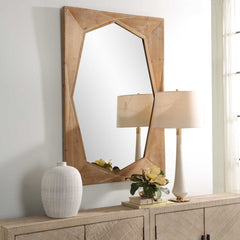 Marquise Woodtone Natural Wood Mirror - Ornate Home