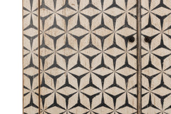 Marrakesh Black/Tan Painted Cabinet - Ornate Home