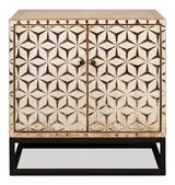 Marrakesh Black/Tan Painted Sideboard - Ornate Home