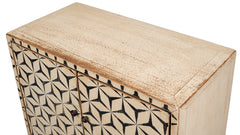 Marrakesh Black/Tan Painted Sideboard - Ornate Home
