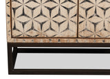 Marrakesh Black/Tan Painted Sideboard - Ornate Home