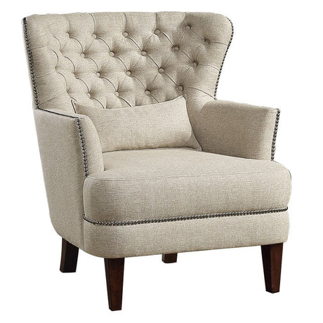 Marriana Beige Accent Chair - Ornate Home