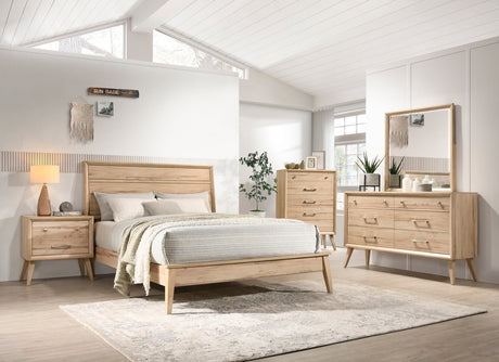Marrin Natural Oak California King Bed - Ornate Home