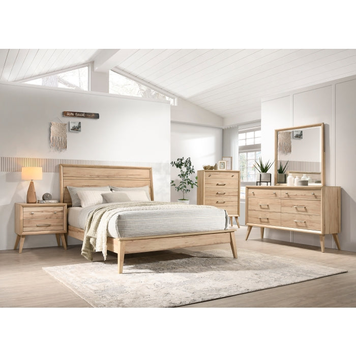 Marrin Natural Oak California King Bed - Ornate Home