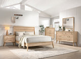 Marrin Natural Oak Eastern King Bed - Ornate Home