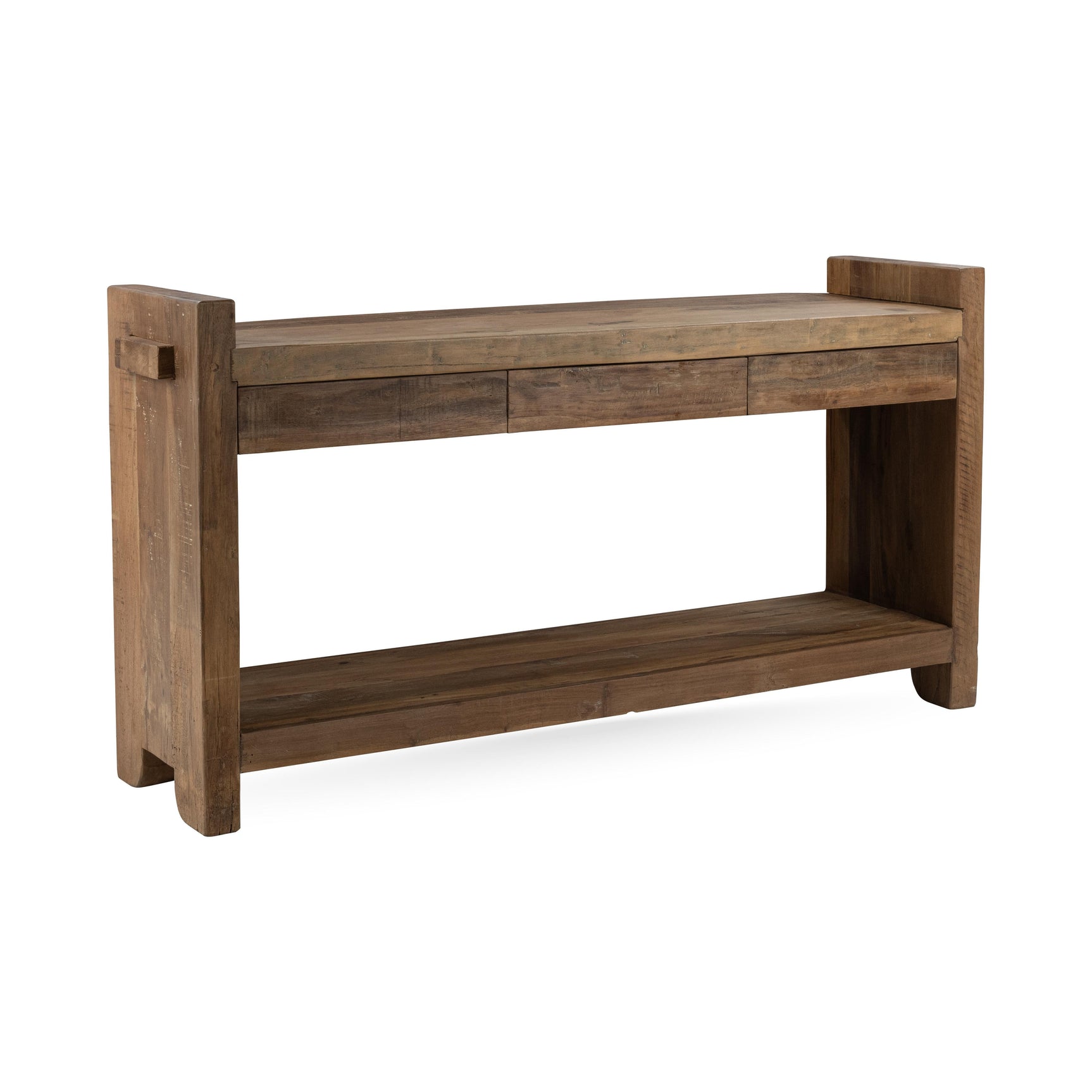 Marsa Natural 3 Drawer Console Table - Ornate Home