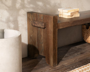 Marsa Natural Accent Bench - Ornate Home