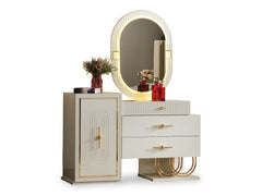 Marsel Cream Dresser With Mirror - Ornate Home