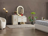 Marsel Cream Dresser With Mirror - Ornate Home