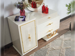 Marsel Cream Dresser With Mirror - Ornate Home