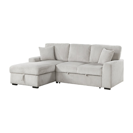 Marsh Gray 2-Piece Sectional with Left Chaise - Ornate Home