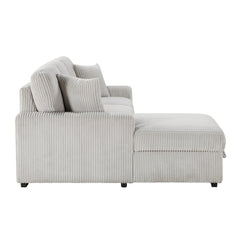 Marsh Gray 2-Piece Sectional with Left Chaise - Ornate Home