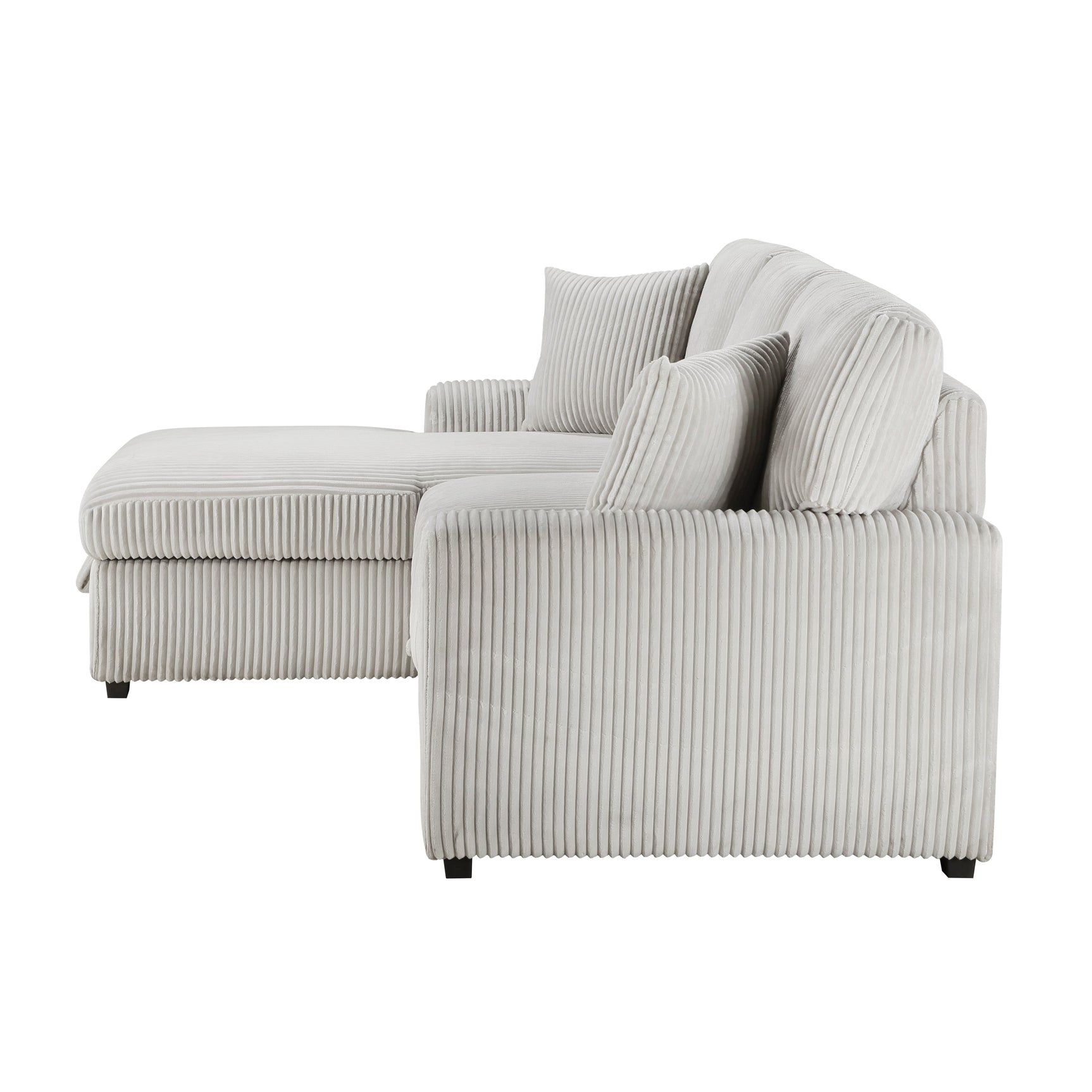 Marsh Gray 2-Piece Sectional with Left Chaise - Ornate Home