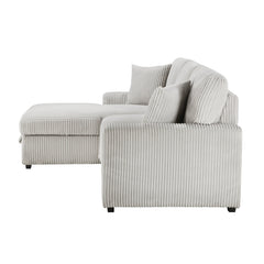 Marsh Gray 2-Piece Sectional with Left Chaise - Ornate Home