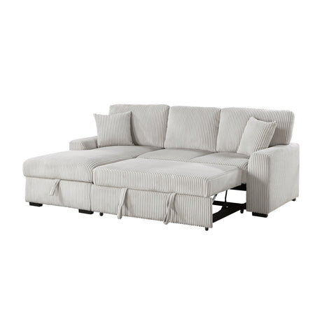Marsh Gray 2-Piece Sectional with Left Chaise - Ornate Home