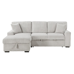 Marsh Gray 2-Piece Sectional with Left Chaise - Ornate Home