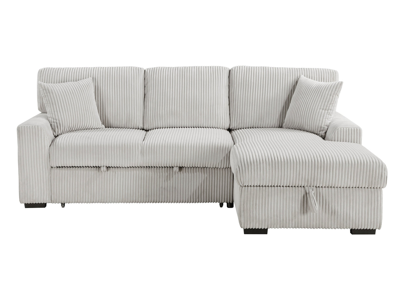 Marsh Gray 2-Piece Sectional with Right Chaise - Ornate Home