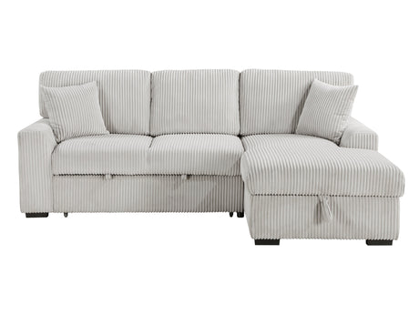 Marsh Gray 2-Piece Sectional with Right Chaise - Ornate Home