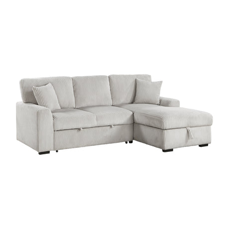 Marsh Gray 2-Piece Sectional with Right Chaise - Ornate Home