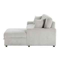 Marsh Gray 2-Piece Sectional with Right Chaise - Ornate Home