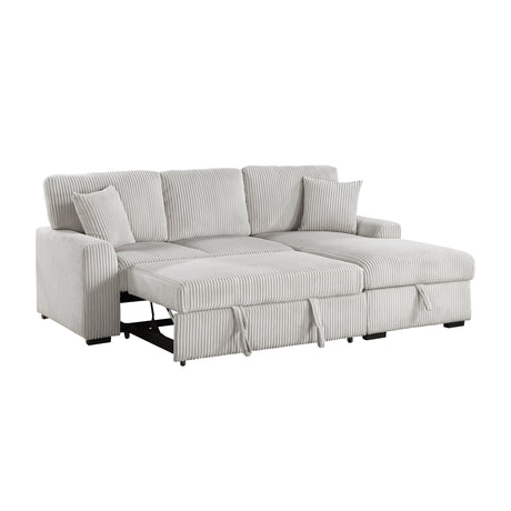 Marsh Gray 2-Piece Sectional with Right Chaise - Ornate Home