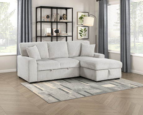 Marsh Gray 2-Piece Sectional with Right Chaise - Ornate Home