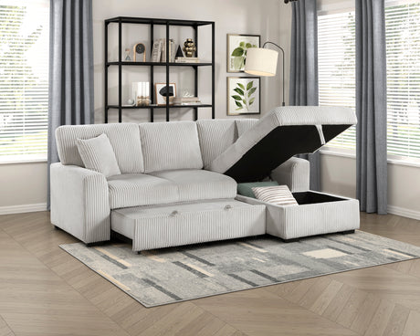 Marsh Gray 2-Piece Sectional with Right Chaise - Ornate Home