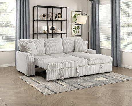 Marsh Gray 2-Piece Sectional with Right Chaise - Ornate Home