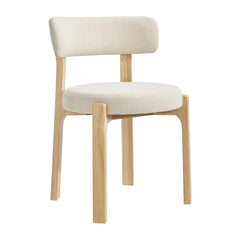 Marsha Ecru Upholstered Fabric Dining Chairs (Set of 2) - Ornate Home